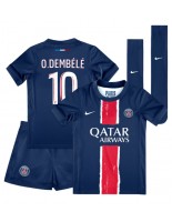 Paris Saint-Germain Ousmane Dembele #10 Domácí dres pro děti 2024-25 Krátký Rukáv (+ trenýrky)